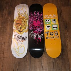 Chaos And Tuff Bones Skateboard Deck