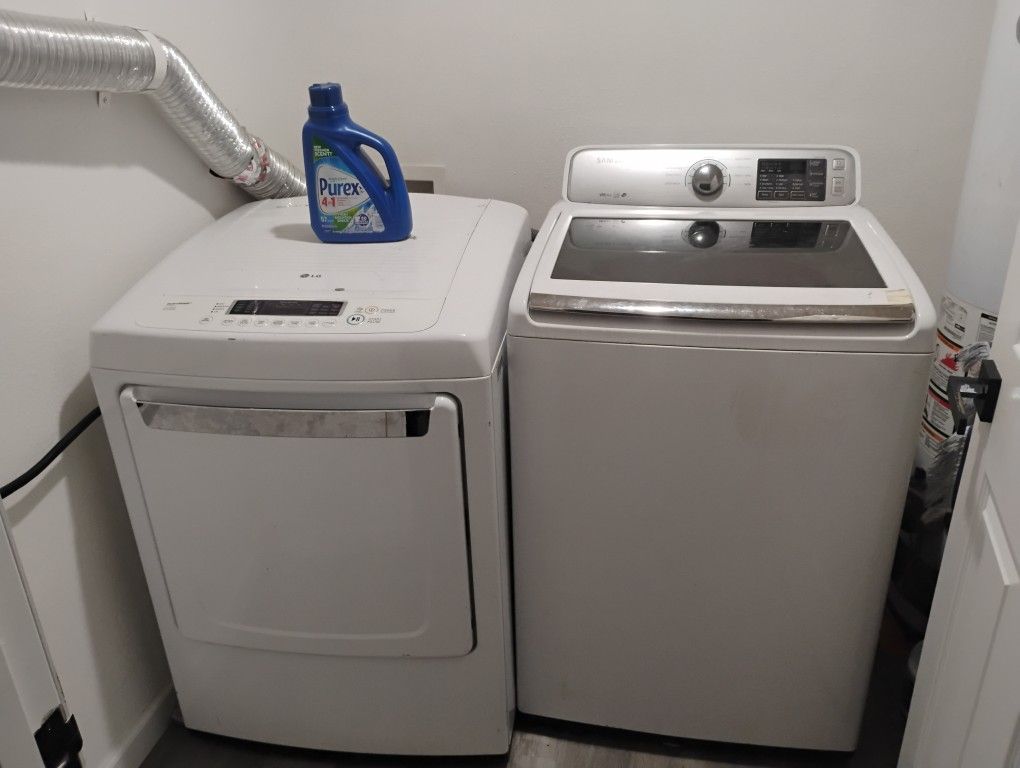 (White) Washer And Dryer Set