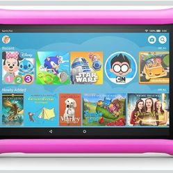 Fire HD 8 Kids Edition Tablet, 8" HD Display, 32 GB, Pink Kid-Proof Case 