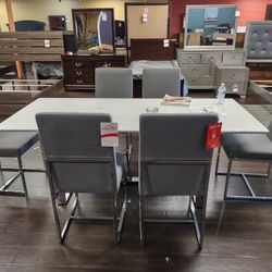 New Dining Set Table With Six Chairs