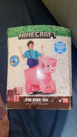 Minecraft Pig Ride-On Inflatable Child Costume