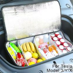 NEW 27x15x7 Car Storage Organizer  Insulated Leak proof Portable Cooler Groceries Cooling Carrying Bag Good For Teslas 