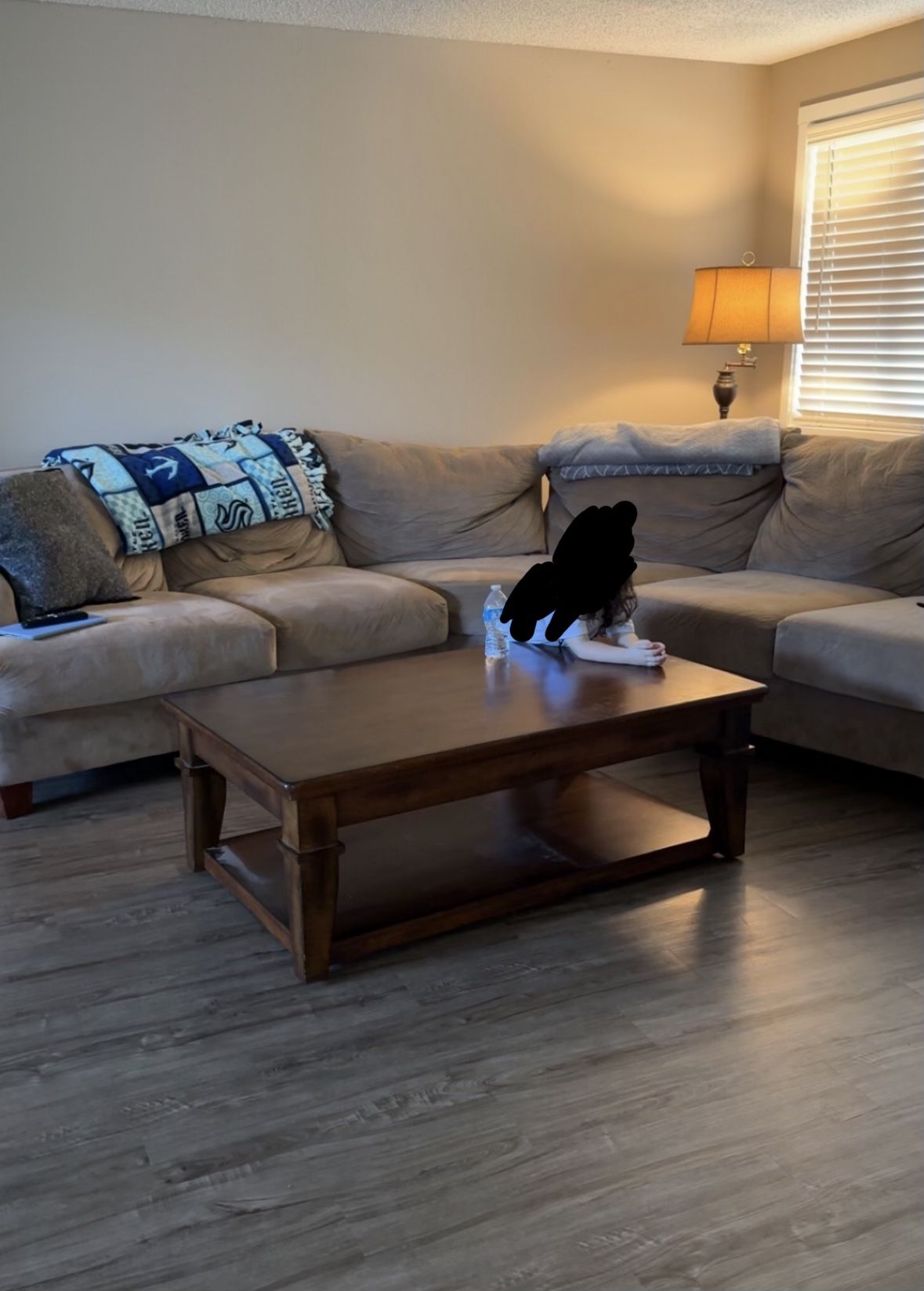 Sectional With Large Ottoman