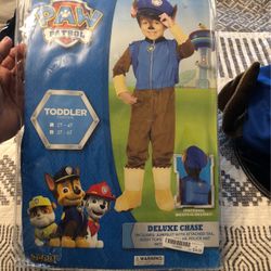 Paw Patrol Chase Costume With Candy Bucket