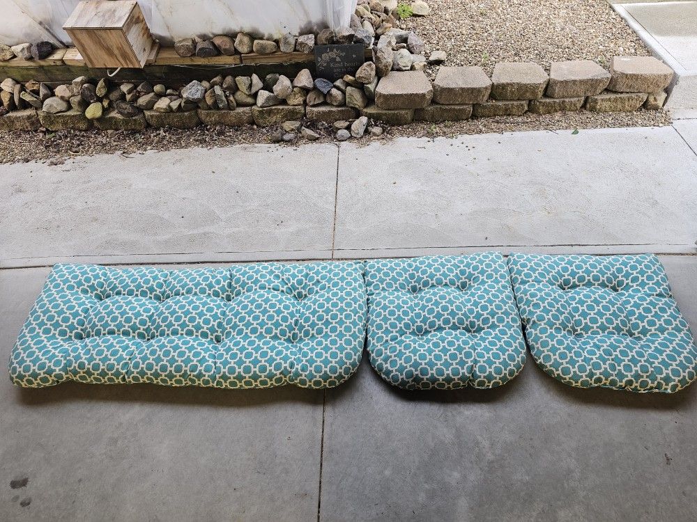 2 Chair & 1 Bench Cushions