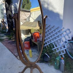 Antique swivel mirror
