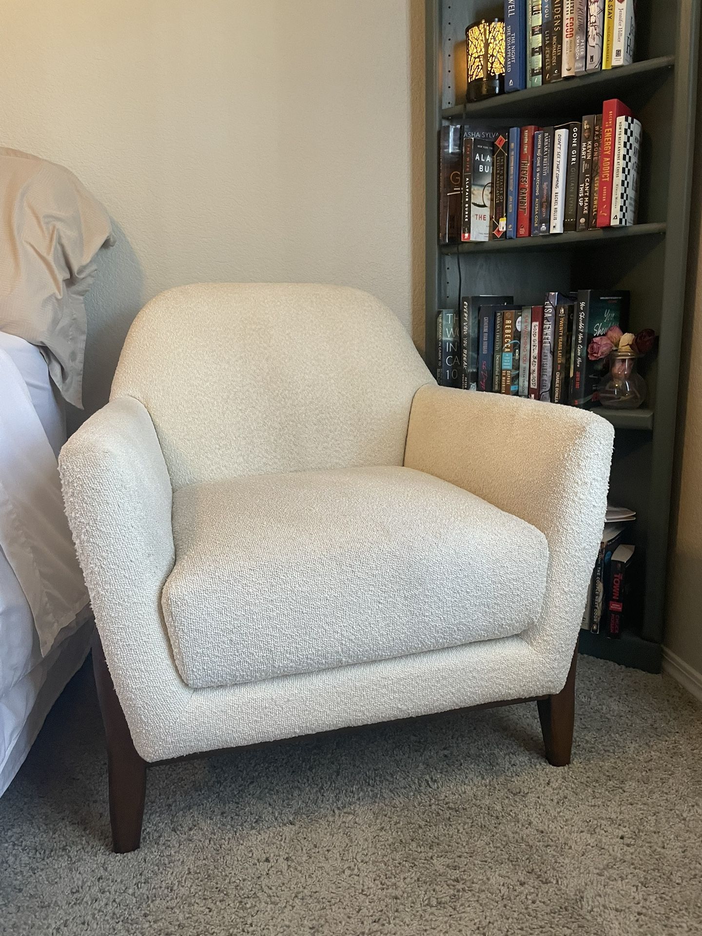 Cream Boucle Armchair