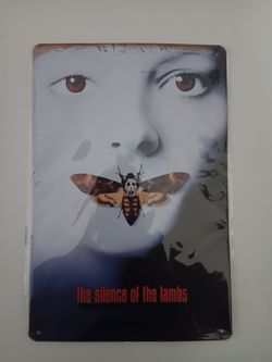 The Silence Of The Lambs Movie Metal Poster Vintage Style Tin Sign 7.87"×11.8"