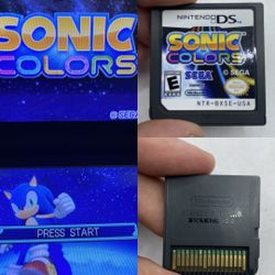 Sonic Colors - Nintendo DS - Cart/Cartridge Only - Clean, Tested Authentic
