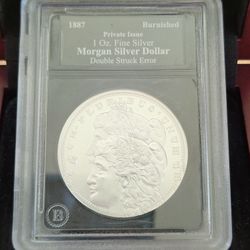 1887 Morgan Silver Dollar Double Strike Error