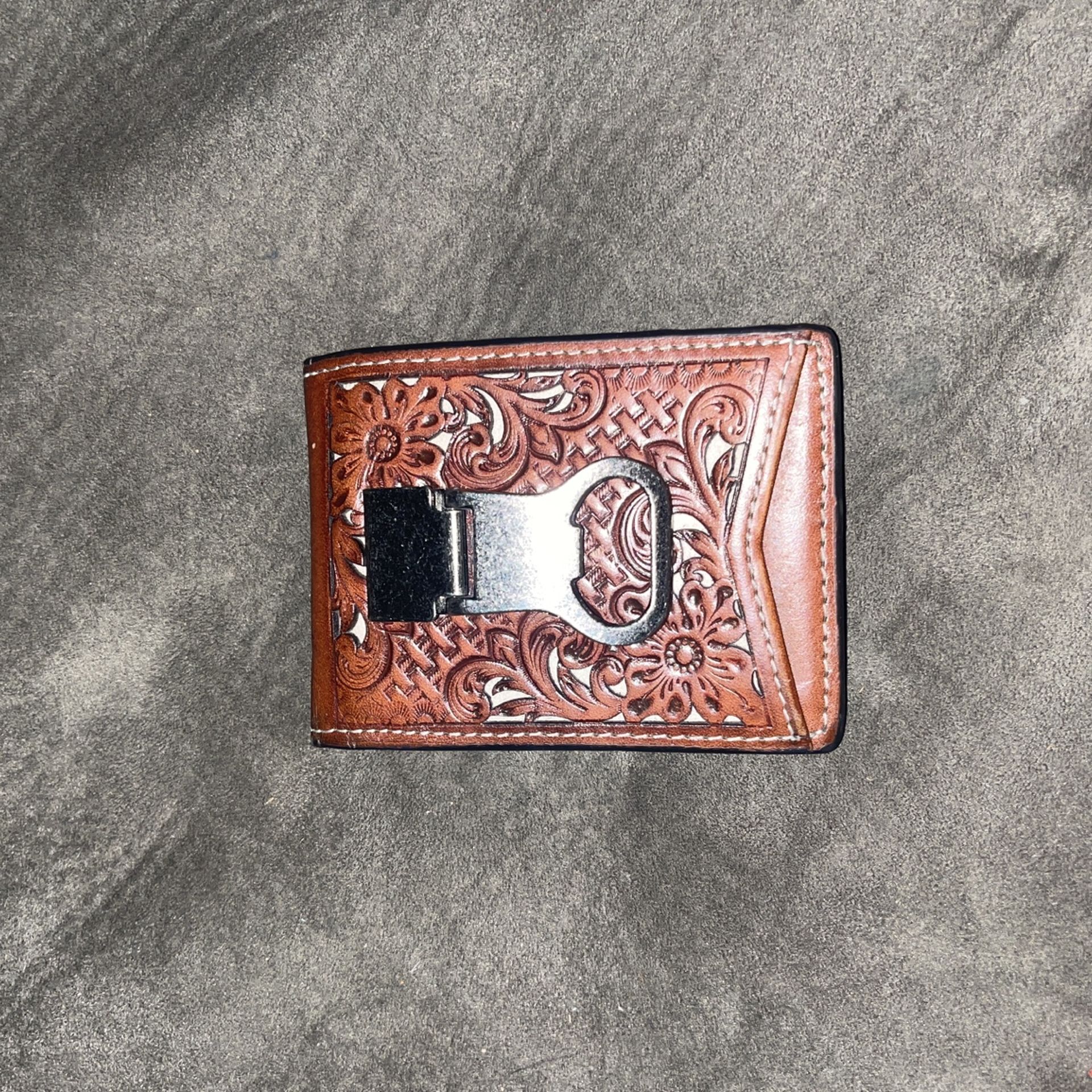 Nooona Tooled leather Wallet/money Clip
