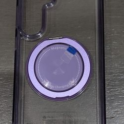 Samsung Galaxy S25 Plus 6.7 Inch Purple Clear Magsafe Case