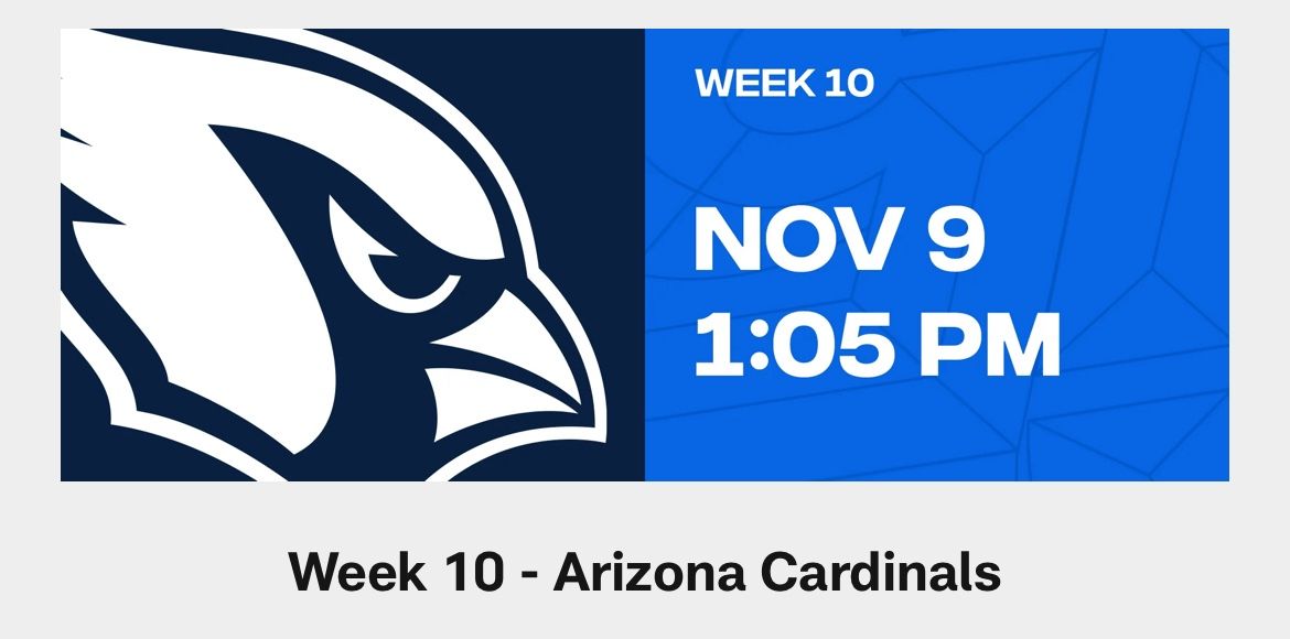 Seahawks vs Cardinals, 2 Tickets ($250 Per, $500 Pair)