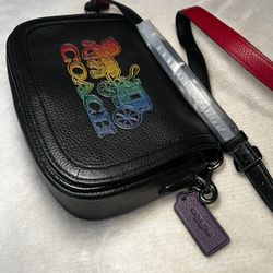 Brand New Authentic Coach Saddle bag With Horse And Carriage 