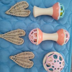 Interactive Cat And Bunny Toy Set - Orange and Blue