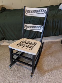 Rocking chair - music-themed