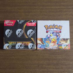 Pokemon Cards Scarlet & Violet Surging Sparks and Mega Evolution Enhanced Booster Boxes