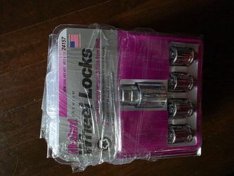 (4) sets Chrome come seat wheel lock set