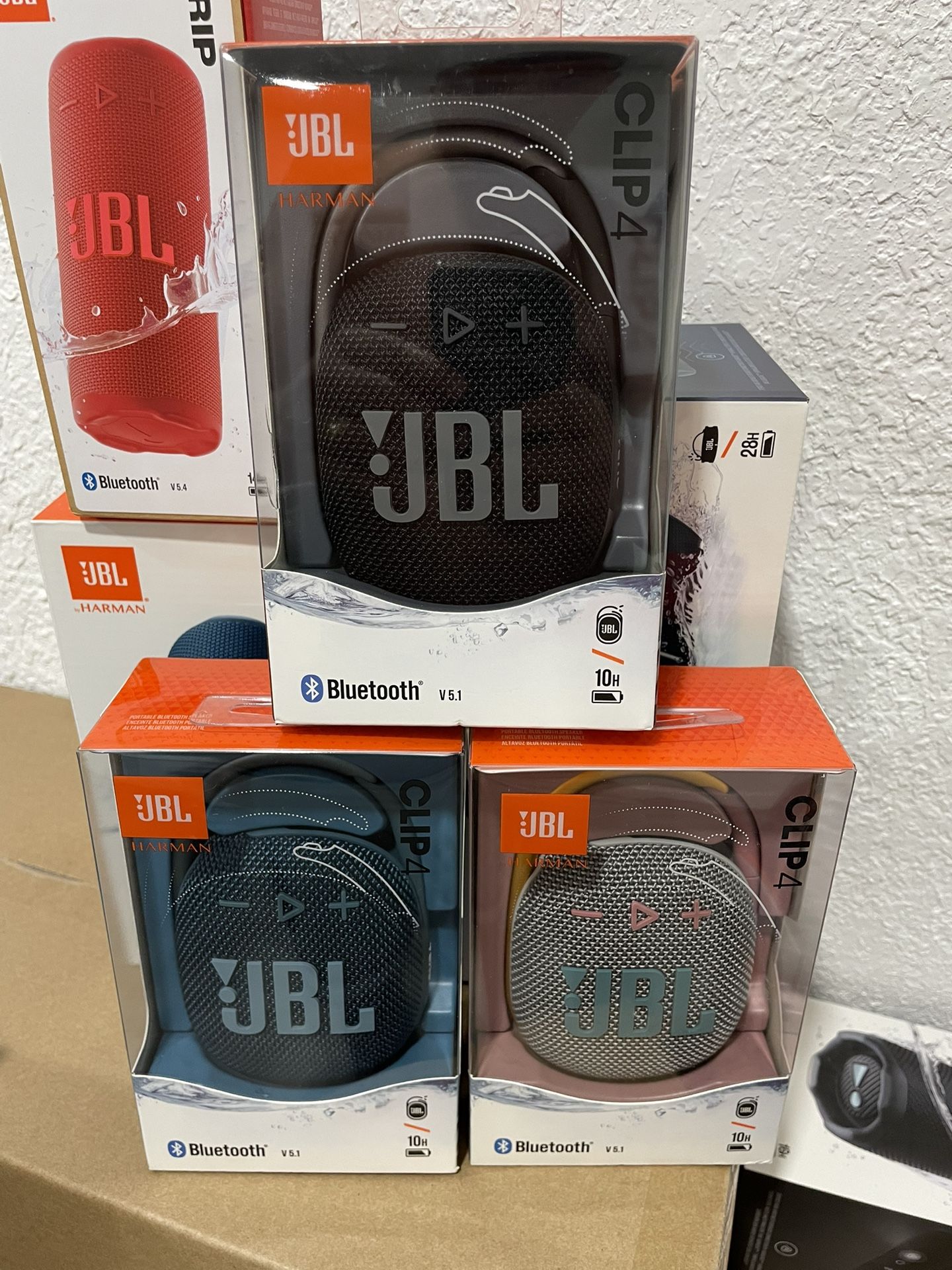 Jbl clip 4 speaker Bluetooth bocinas parlantes equipos de sonido música