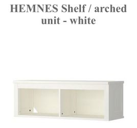 Hemnes shelf / Arched Unit Bench TV Stand Storage