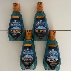 Crest Pro-Health Intense Mouthwash/Mouth Rinse, Clean Mint - 1 L , 99% Germ Kill , (4) Bottles For $15