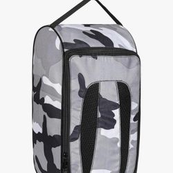Waterproof Shoe Bag – Gray Camo Sports/Gym Travel Organizer