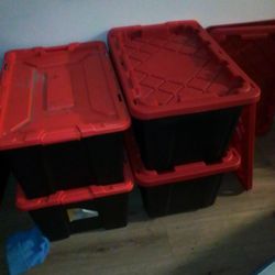 Large tote storage containers 8 items