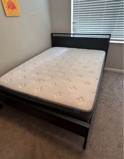 Queen size mattress & bed frame