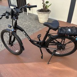 26” Step-Through Electric Bike – 106 Miles – 500Wh – Extras Included (ANCHEER)