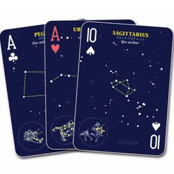 playing cards - night sky constellations 