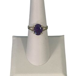 14kt Yellow Gold Amethyst Ring