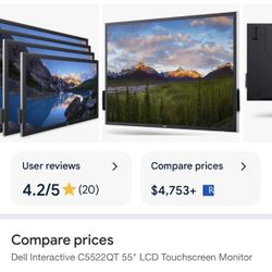 Awesome Dell C5522QT 55” 4K Interactive Touchscreen Monitor 