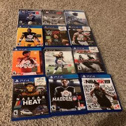 Bunch Of Sports Video Games 