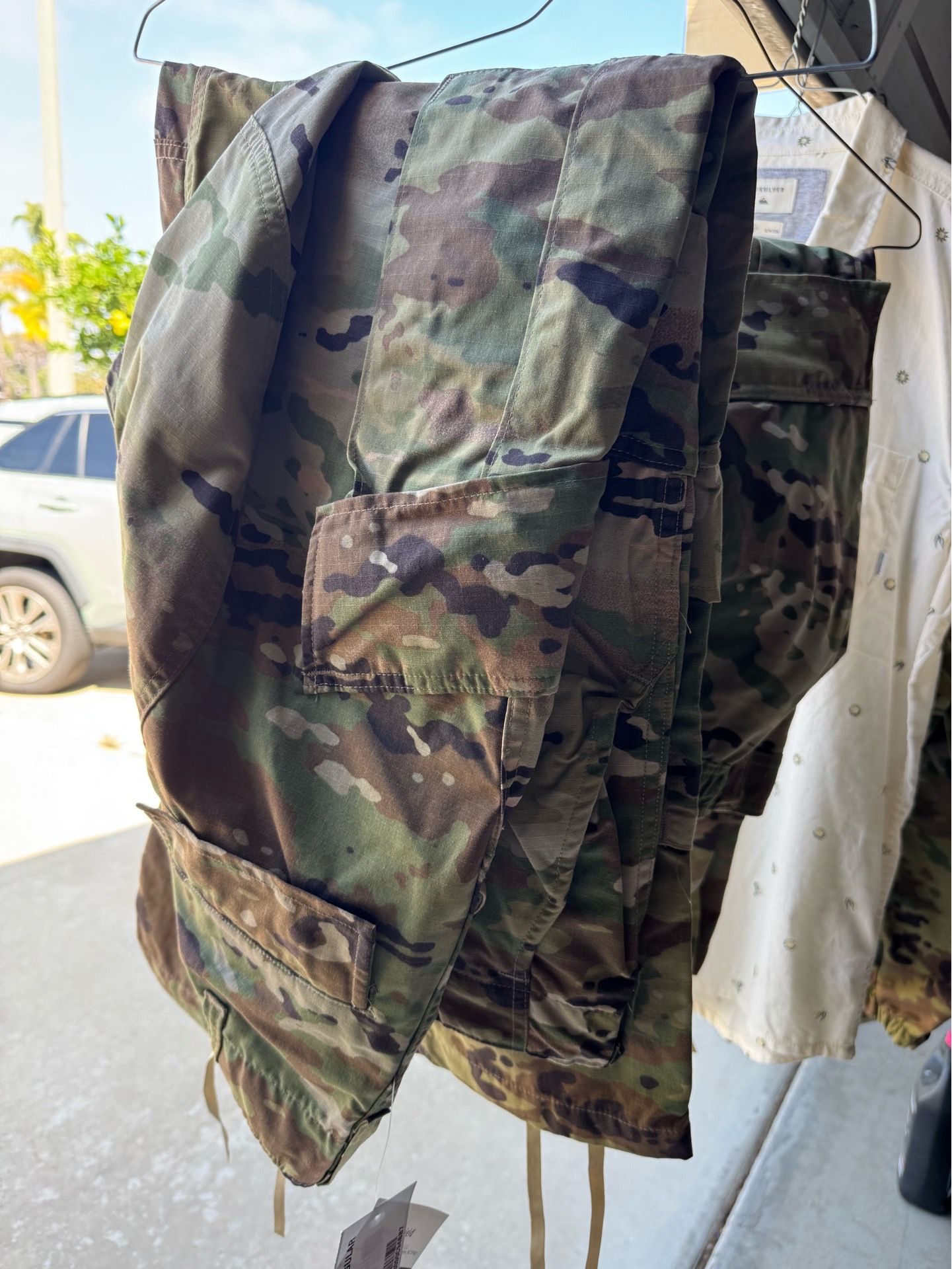 Military camo trouser pants