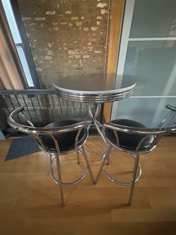 Bar Table and 2 Stools