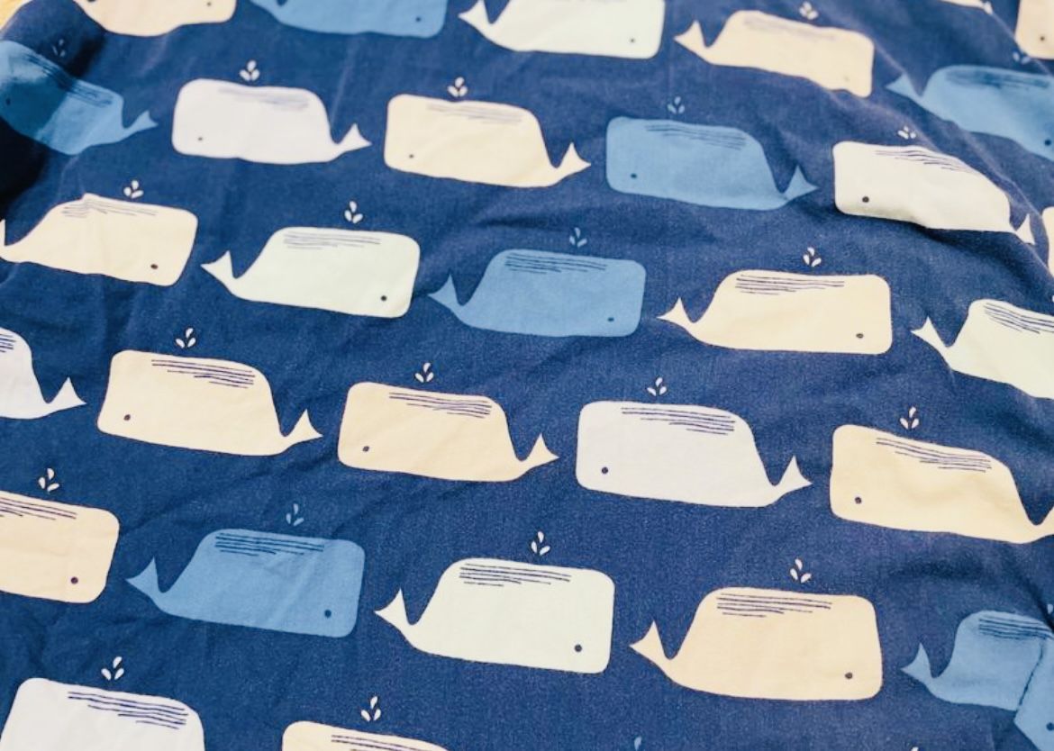 Baby Fitted Cribs Sheets - 5 Pack - Whales, Foxes, Blue & White Sheets & Dots