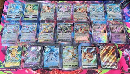 20 Pokémon Card Lot - Eevee Evolutions V, VMAX and EX Cards Umbreon and More