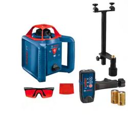 Bosch 800 ft. Rotary Laser Level Complete Kit Self Leveling with Hard Carrying Case