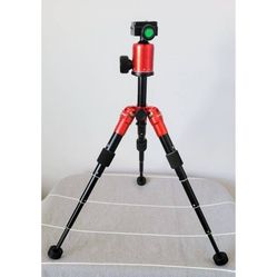 Aluminum Compact Lightweight Mini Desktop Tabletop Tripod, Red