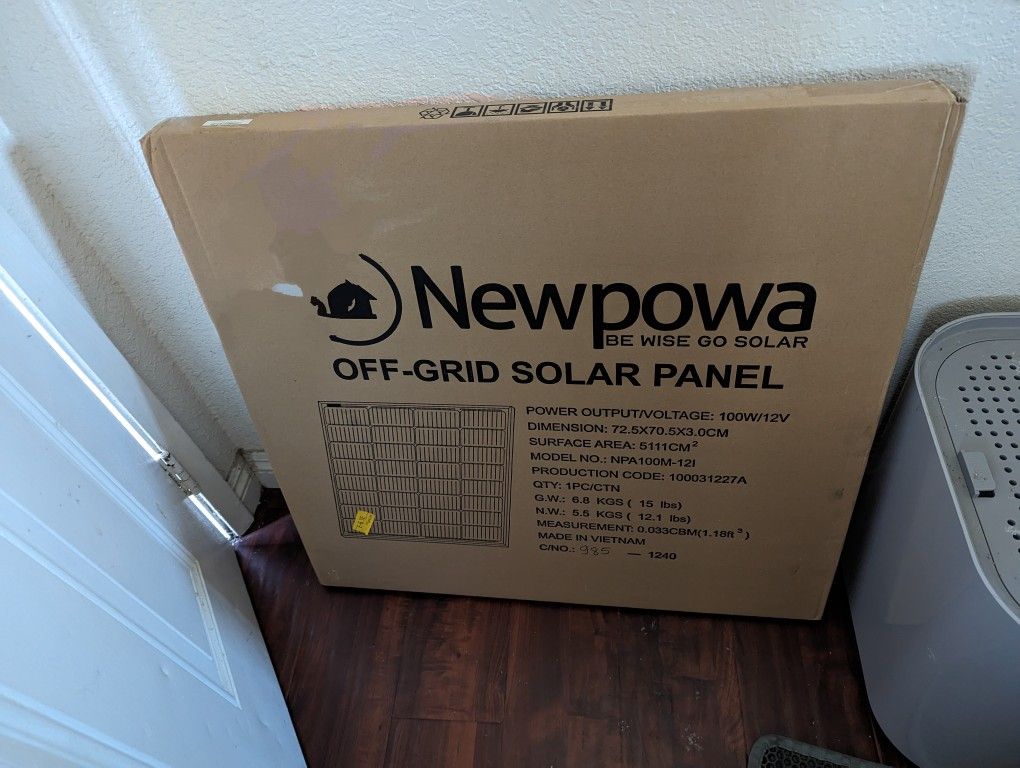 Newpowa Solar Panel 