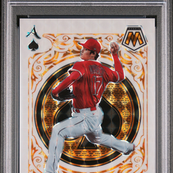 2022 Mosaic Shohei Ohtani Aces Orange Reactive(/99) Psa8