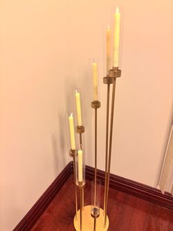 Gold Candle Holder