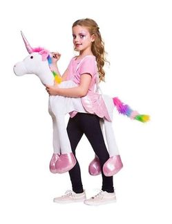 Kids Ride-On Unicorn Halloween Costume ONE SIZE FITS ALL