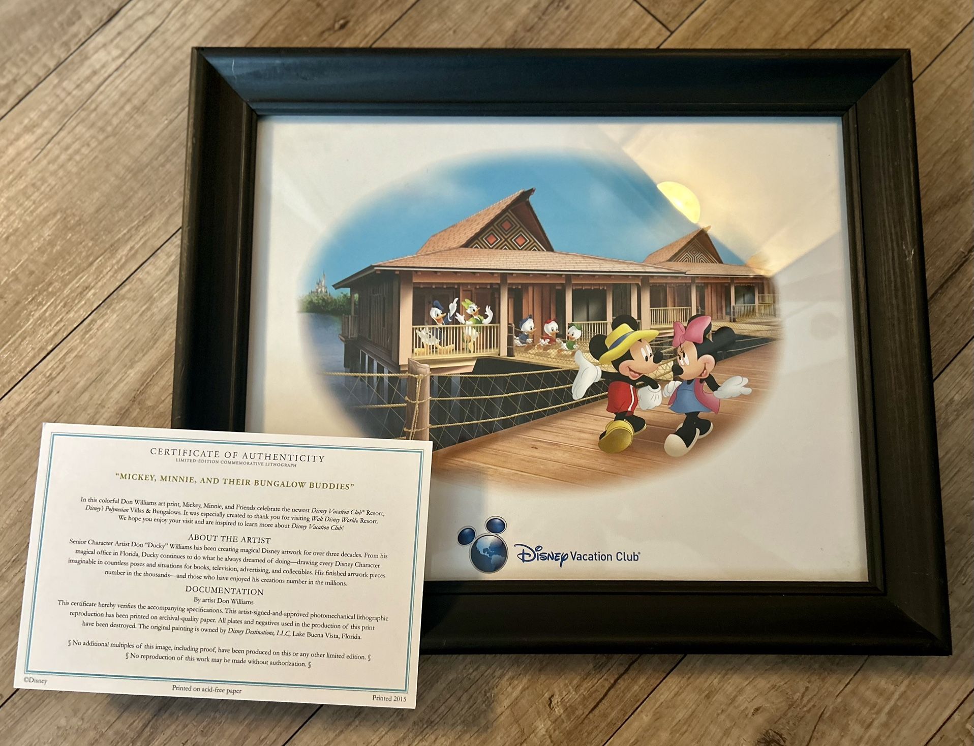 Mickey, Minnie, & Their Bungalow Buddies Signed by The Artist