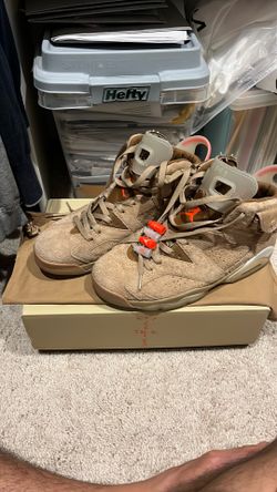 Jordan 6 TS sz 9.5 all laces/lace lock - $120