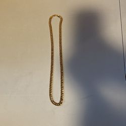 18k Gold Plated Miami Cuban Link Chain  22imches