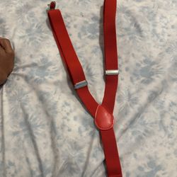 Baby Red Suspenders