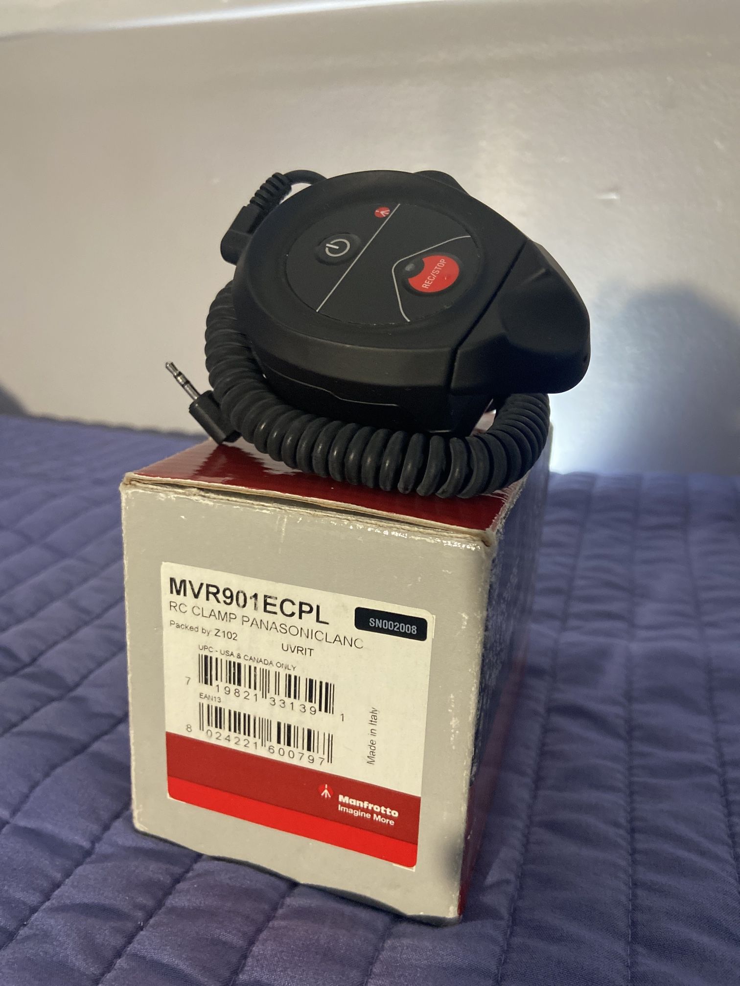 Manfrotto RV Clamp Remote Control For Panasonic Cameras