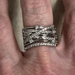 New CZ wedding ring size 7
