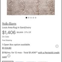 Gorgeous BRAND NEW Area Rug 8 X 10
